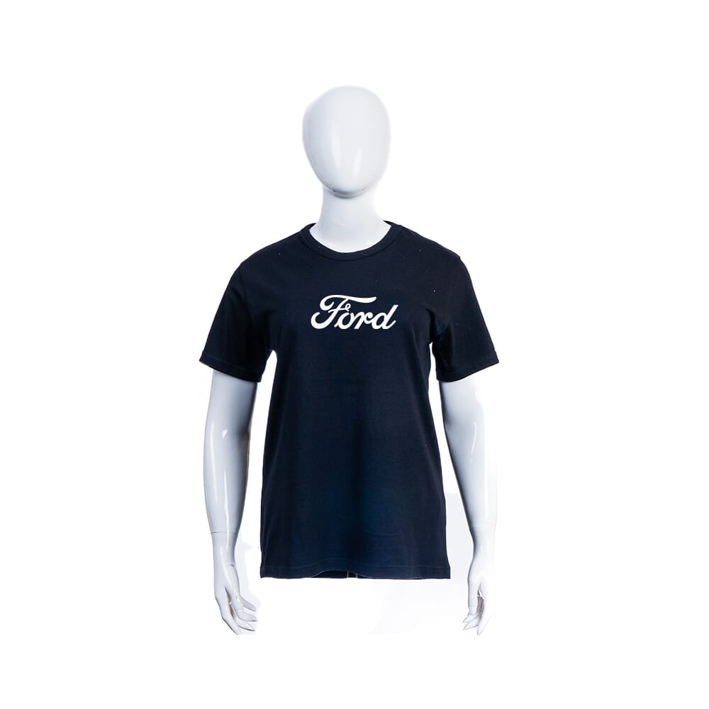 Ford Pima Women's Round Neck T-shirt - Black